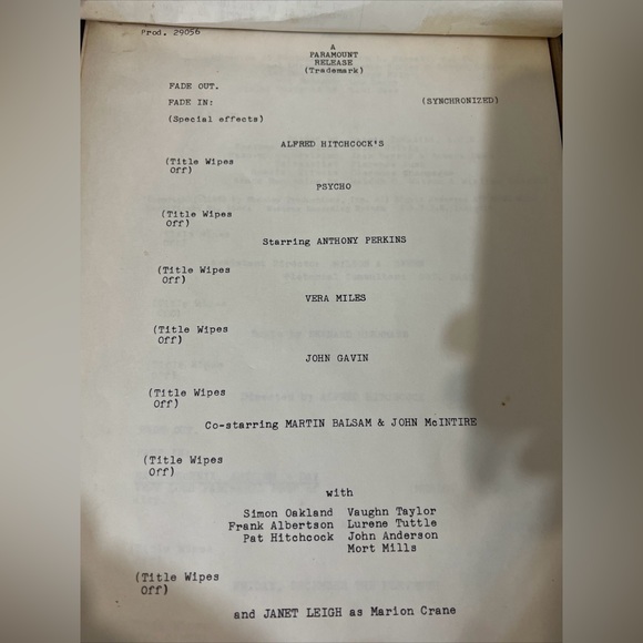❌SOLD❌Original Psycho Dialogue Movie Script Signed By Book Author Robert Bloch - Picture 13 of 14